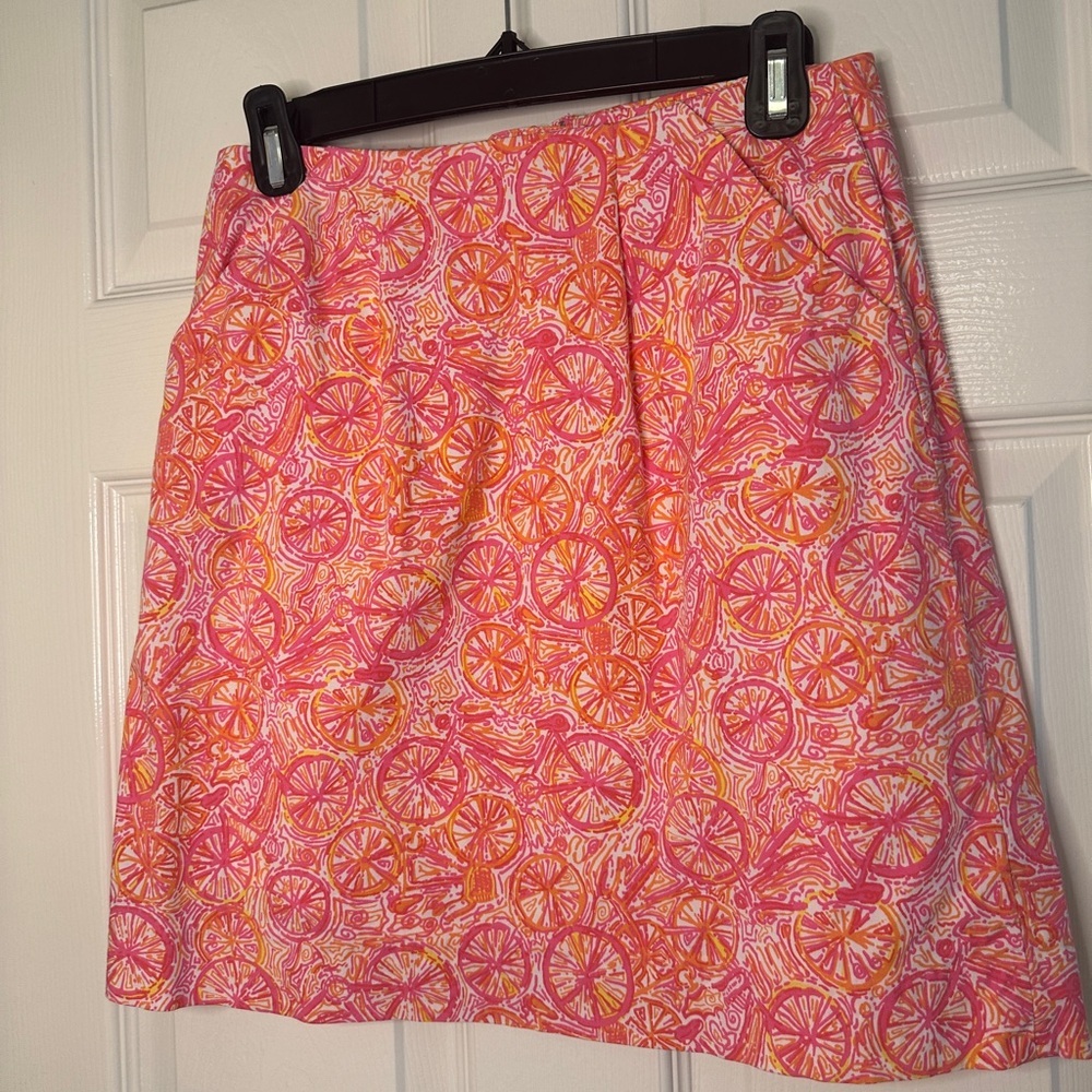 Lilly Pulitzer Vibrant Pink and Orange Skirt